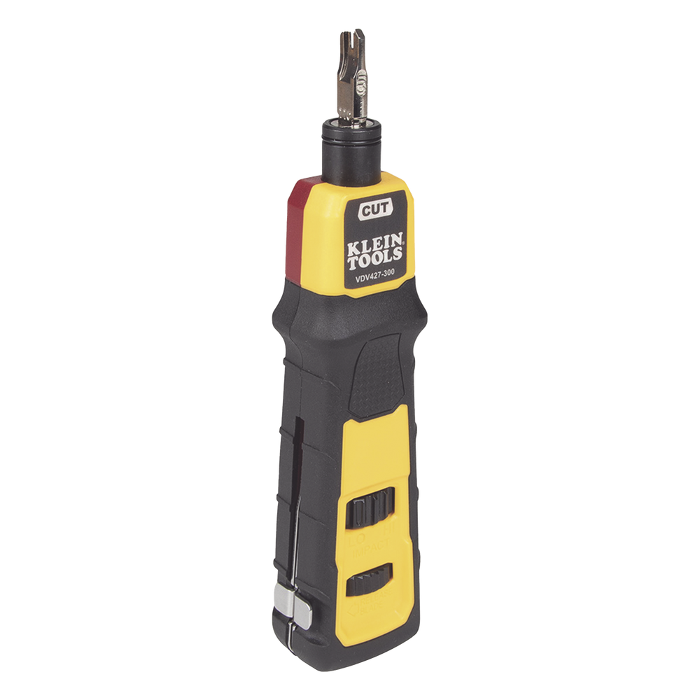 Herramienta Ponchadora de Impacto 110 con Cuchilla para Paneles y Bloques de 66/110. Termina y Corta Cables CAT3, CAT5e y CAT6/6A en 1 paso KLEIN TOOLS VDV427300 - Imagen 1
