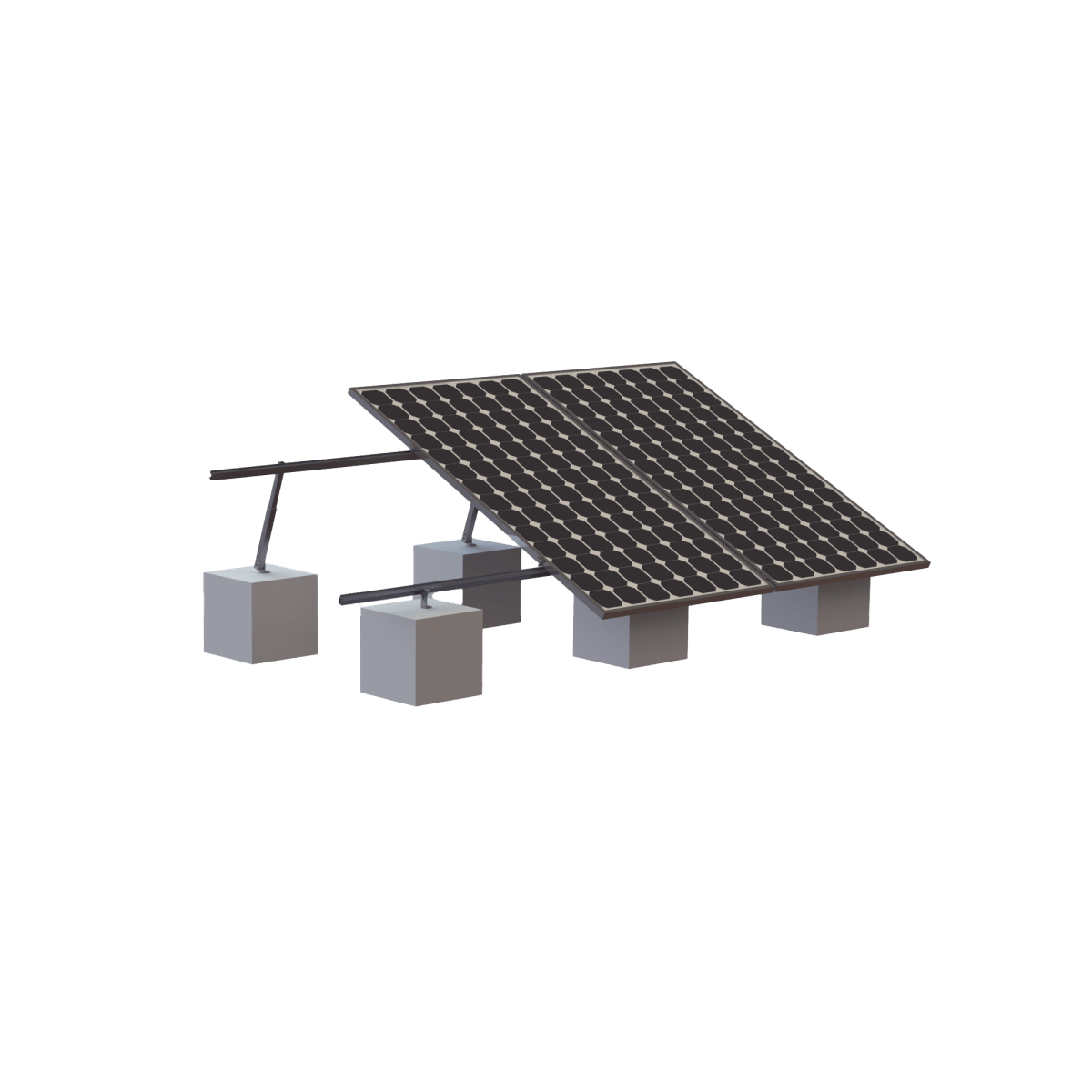 Montajes para Paneles SolaresEPCOM POWERLINEVEKTOR8R3MMontaje 3 Paneles Solares Riel Aluminio 4050mm 35mm Viento 136km/h Ajustable 20 - 45° EPCOM POWERLINE VEKTOR8R3M - SILYMX