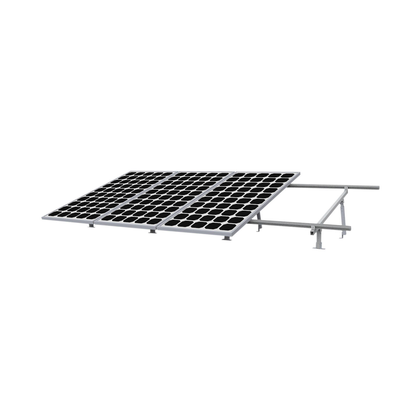 Montaje para Panel Solar, Riel "5" de 5400mm para Módulos con Espesor de 35mm, Velocidad de Viento Máx. 190km/h EPCOM POWERLINE VEKTOR8RPRO - Imagen 1