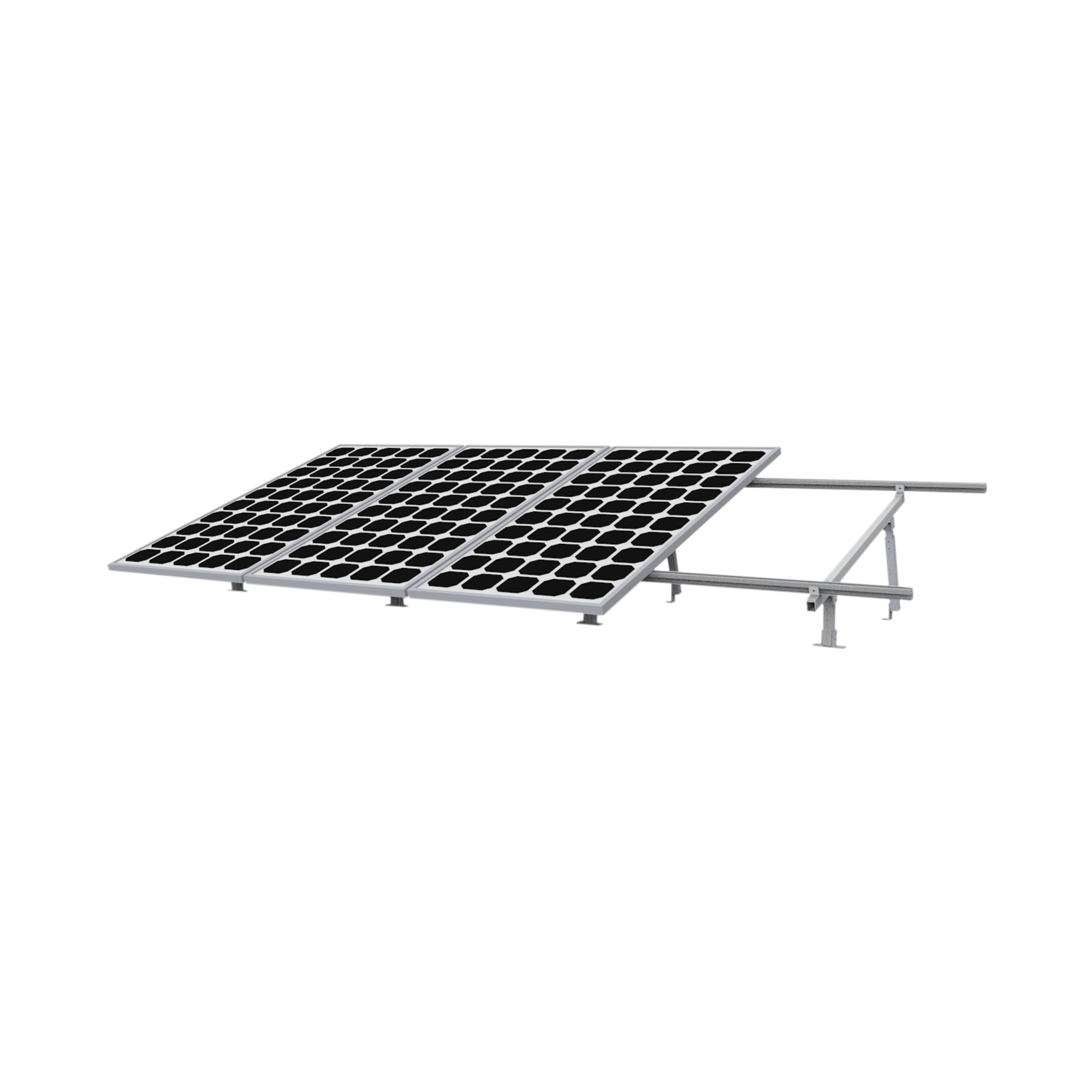 Montaje para Panel Solar, Riel "5" de 5400mm para Módulos con Espesor de 35mm, Velocidad de Viento Máx. 190km/h EPCOM POWERLINE VEKTOR8RPRO - Imagen 1