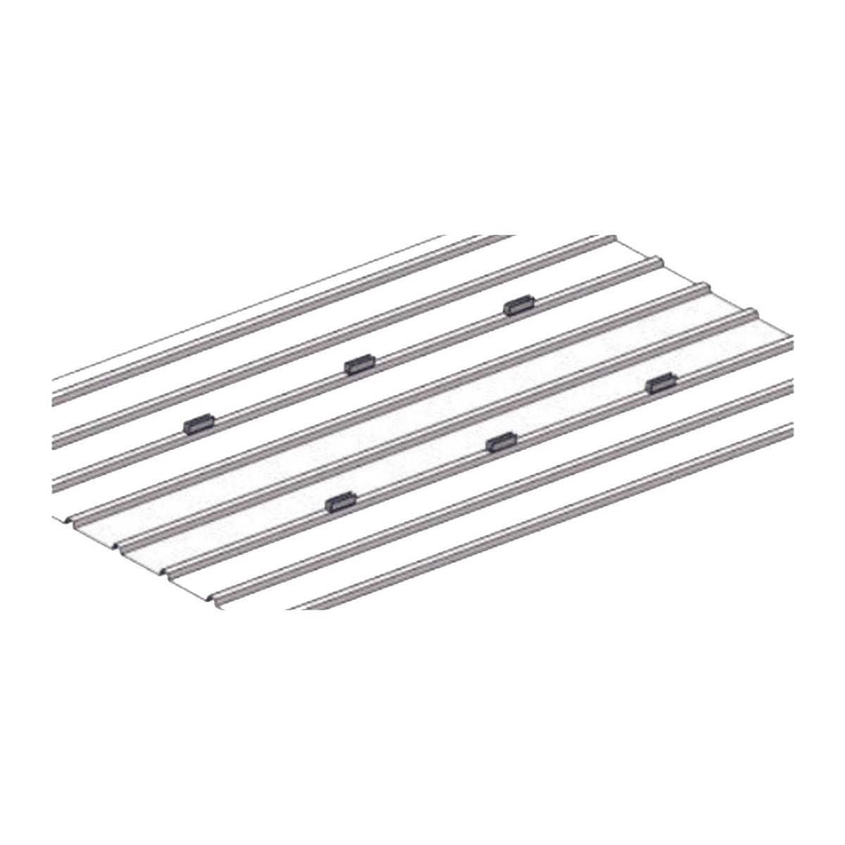 Montajes para Módulos por PartesEPCOM POWERLINEVEKTORMINIJuego 2 Mini Rieles Aluminio Montaje Paneles Solares Techo 0° Tornillos EPCOM POWERLINE VEKTORMINI - SILYMX