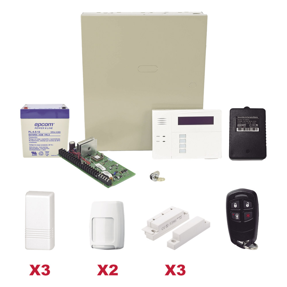 Kit Alarma Inalambrico 40 Zonas 8 Cableadas 3 Contactos 2 PIR Control Remoto Total Connect Honeywell Home VISTA48LAPLUS/6160RF - Imagen 1