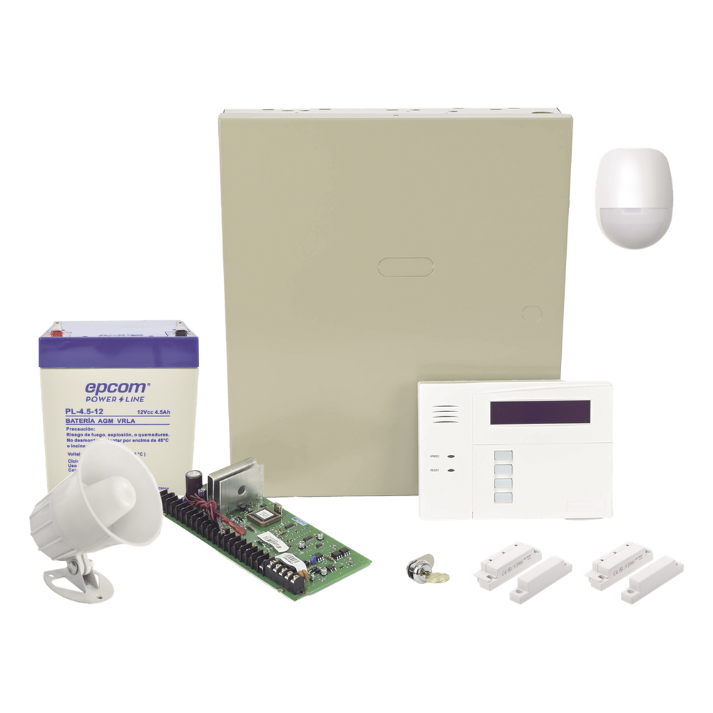 Panel de Alarma 8 Zonas Cableadas 40 Inalambricas Teclado Alfanumerico RF Sirena 15W Bateria 4.5Ah HONEYWELL HOME RESIDEO VISTA48WIRES/6160RF - Imagen 1