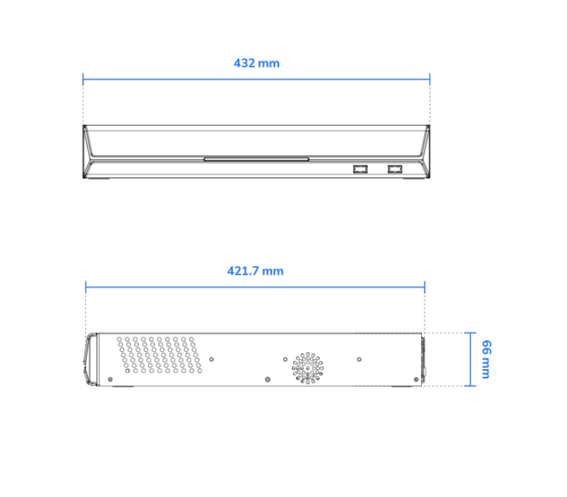 NVR VIVOTEK ND9442P · 16 Canales · 16 Puertos PoE · 4 Bahías HDD · 4K · Trend Micro - SILYMX