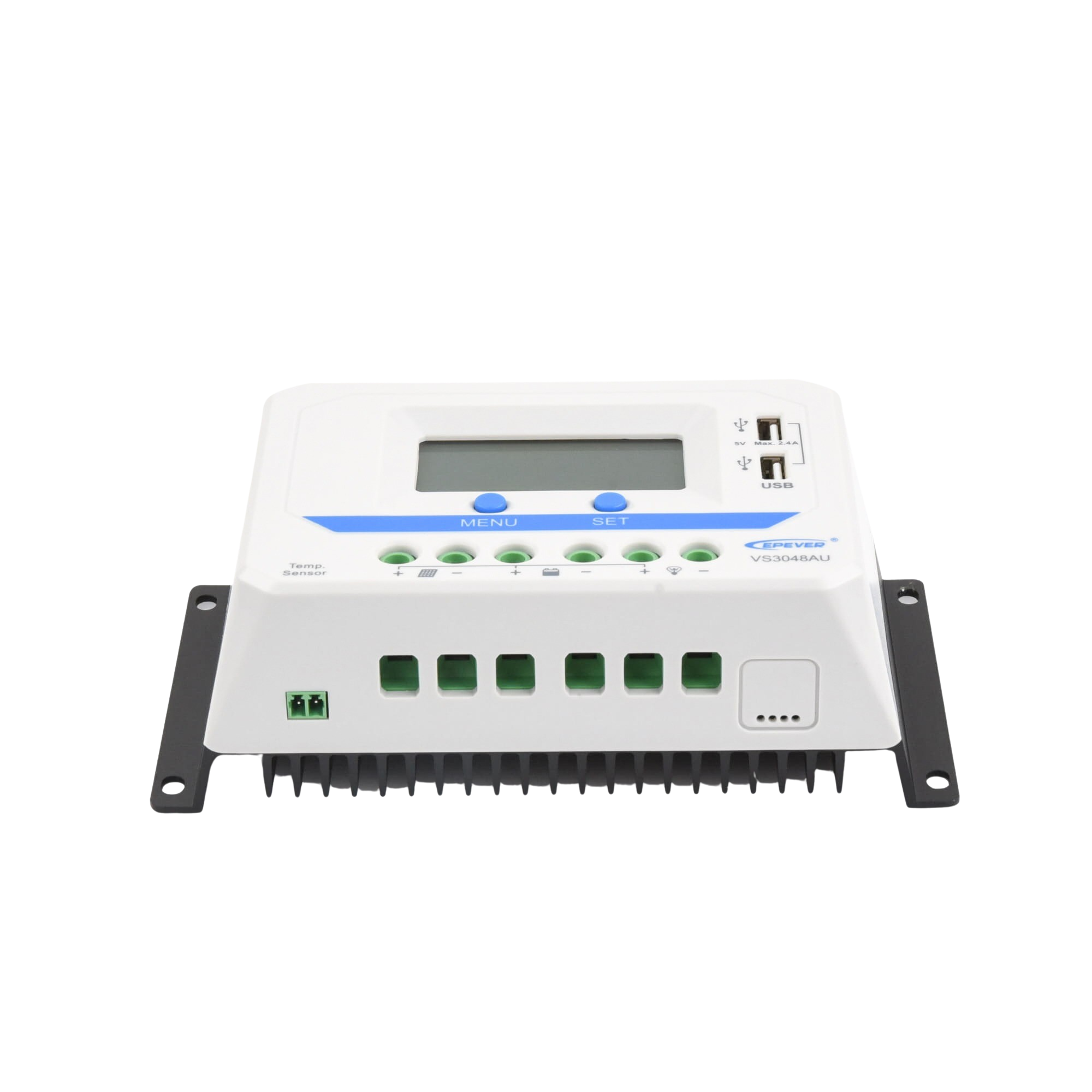 Controlador Solar de Carga PWM 12/24/36/48 V 30 A, Salida USB, con Display EPEVER VS-3048-AU - Imagen 2