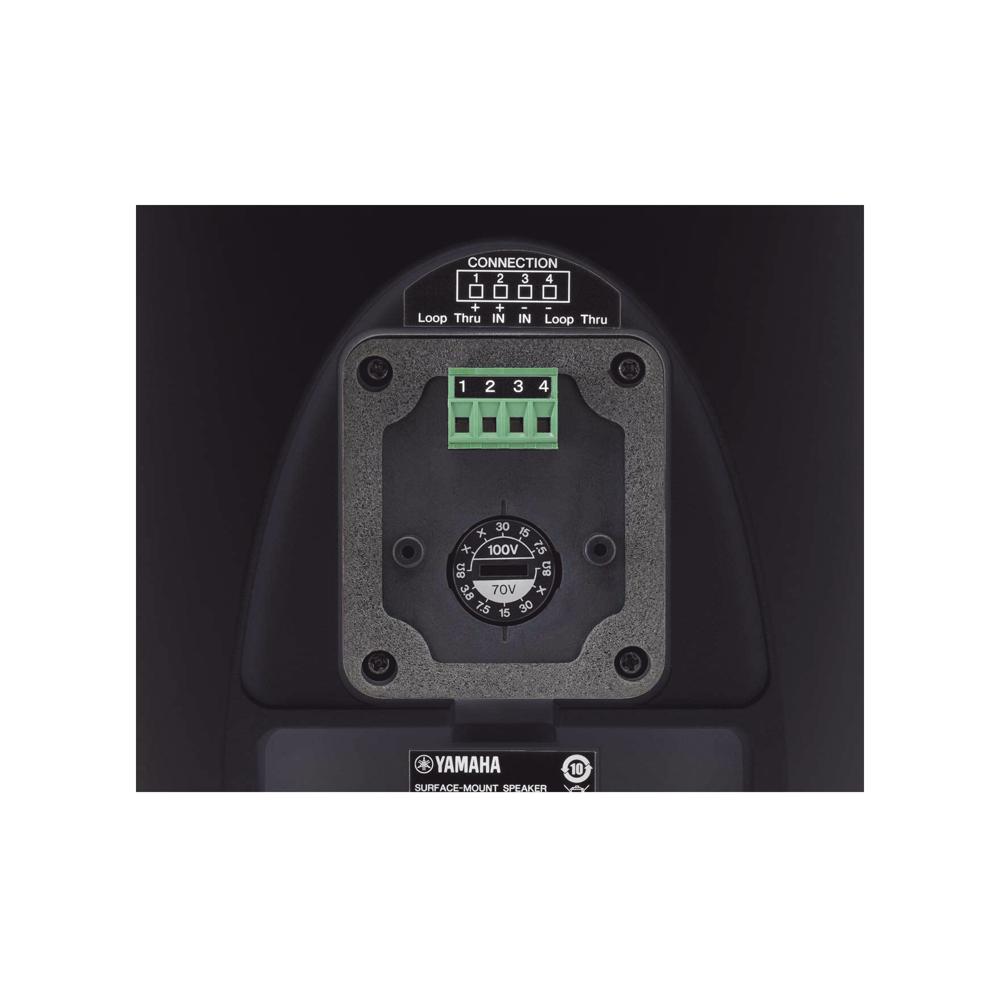 Altavoz de Montaje en Superficie, Woofer 5.25in, Tweeter 0.75 in, Bass-Reflex, IP35, Ideal para Instalaciones Fijas, Par Color Negro YAMAHA - Imagen 1