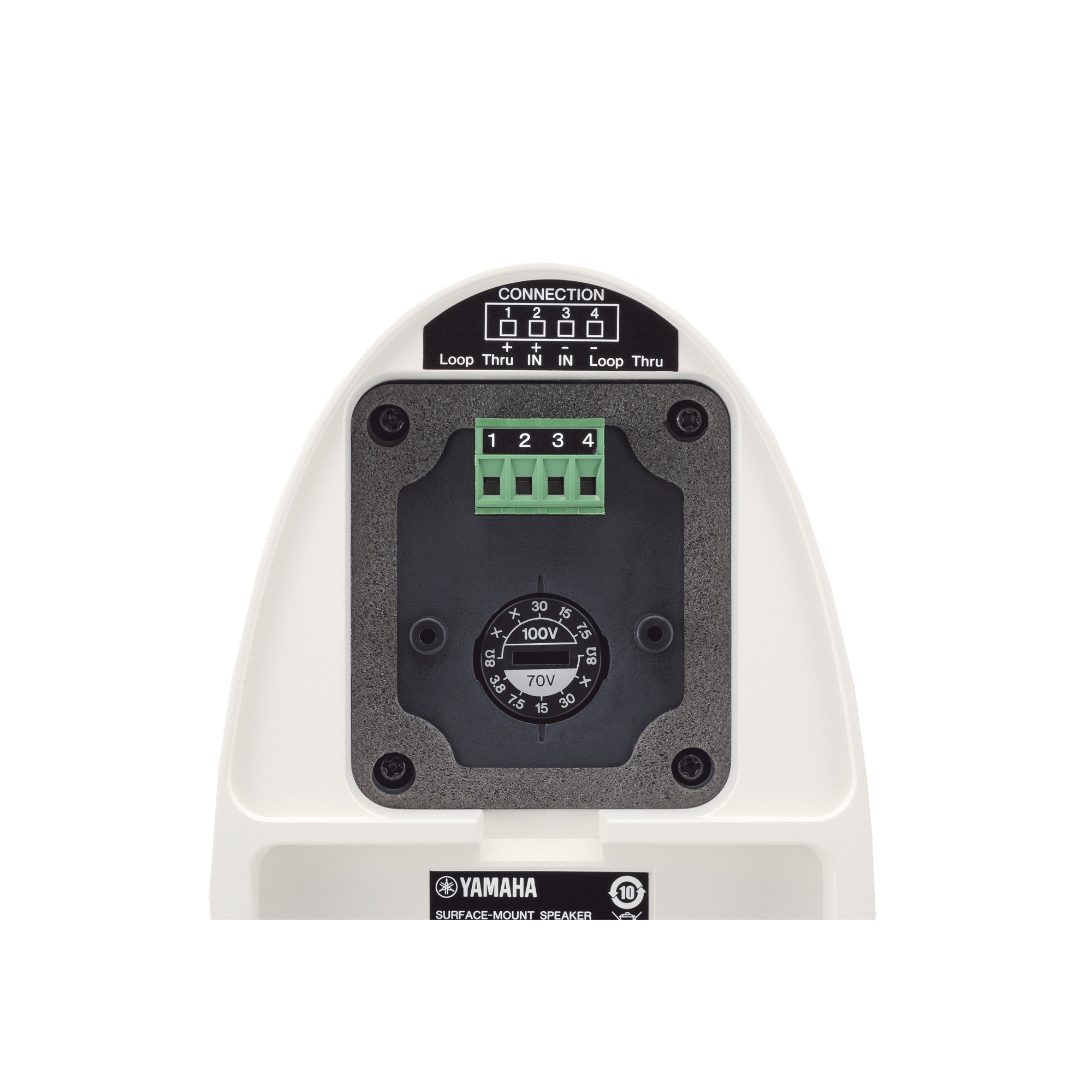 Altavoz de Montaje en Superficie, Woofer 5.25in, Tweeter 0.75 in, Bass-Reflex, IP35, Ideal para Instalaciones Fijas, Par Color Blanco YAMAHA - Imagen 2