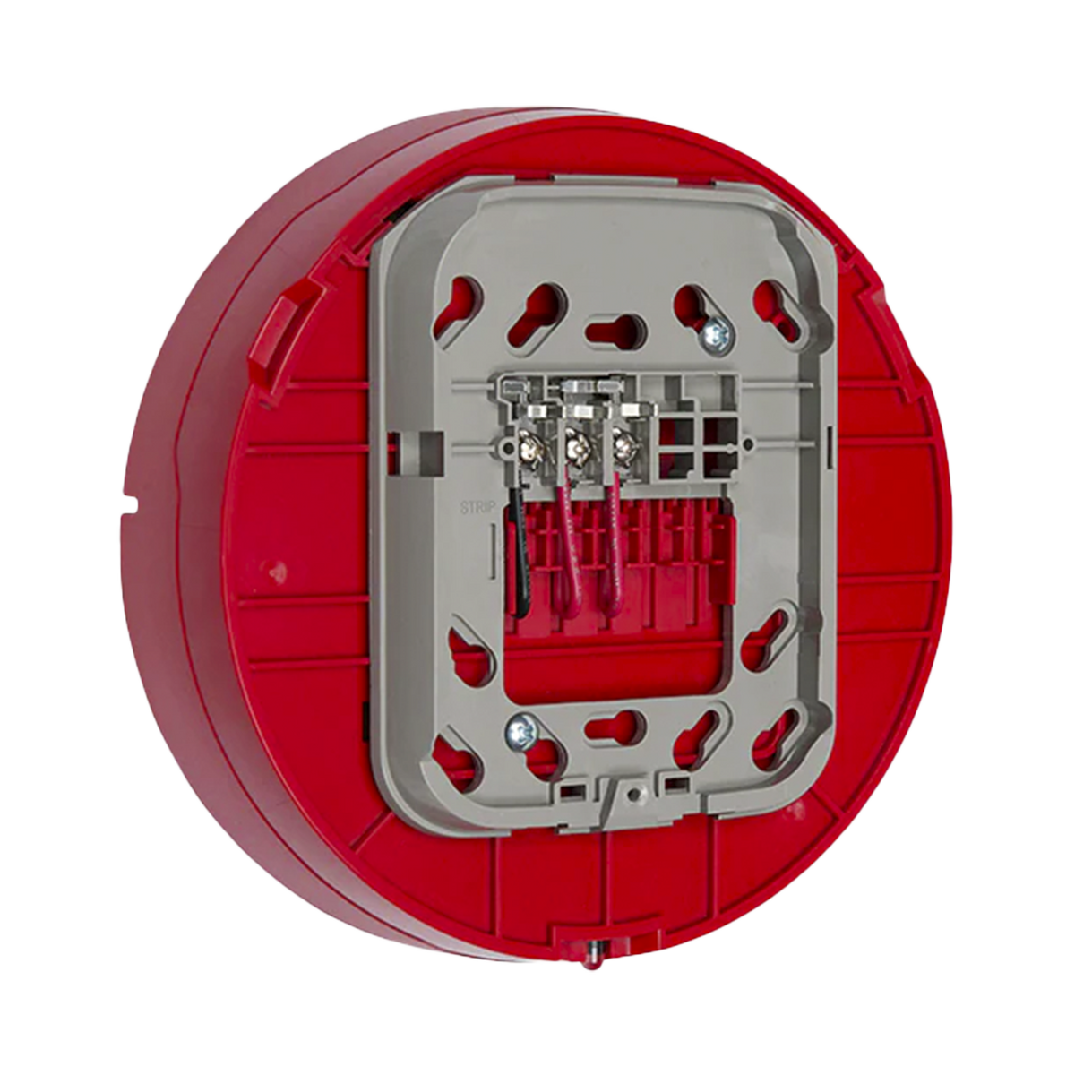 Base audiovisual inalámbrica direccionable para montaje en techo, color rojo, línea SWIFT compatible con paneles Fire-Lite - Imagen 3