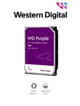 Disco Duro Purple de 1 TB 5400 RPM Optimizado para Videovigilancia Uso 24-7 3 Años de Garantia WD11PURZ Western Digital (WD) - Imagen 1