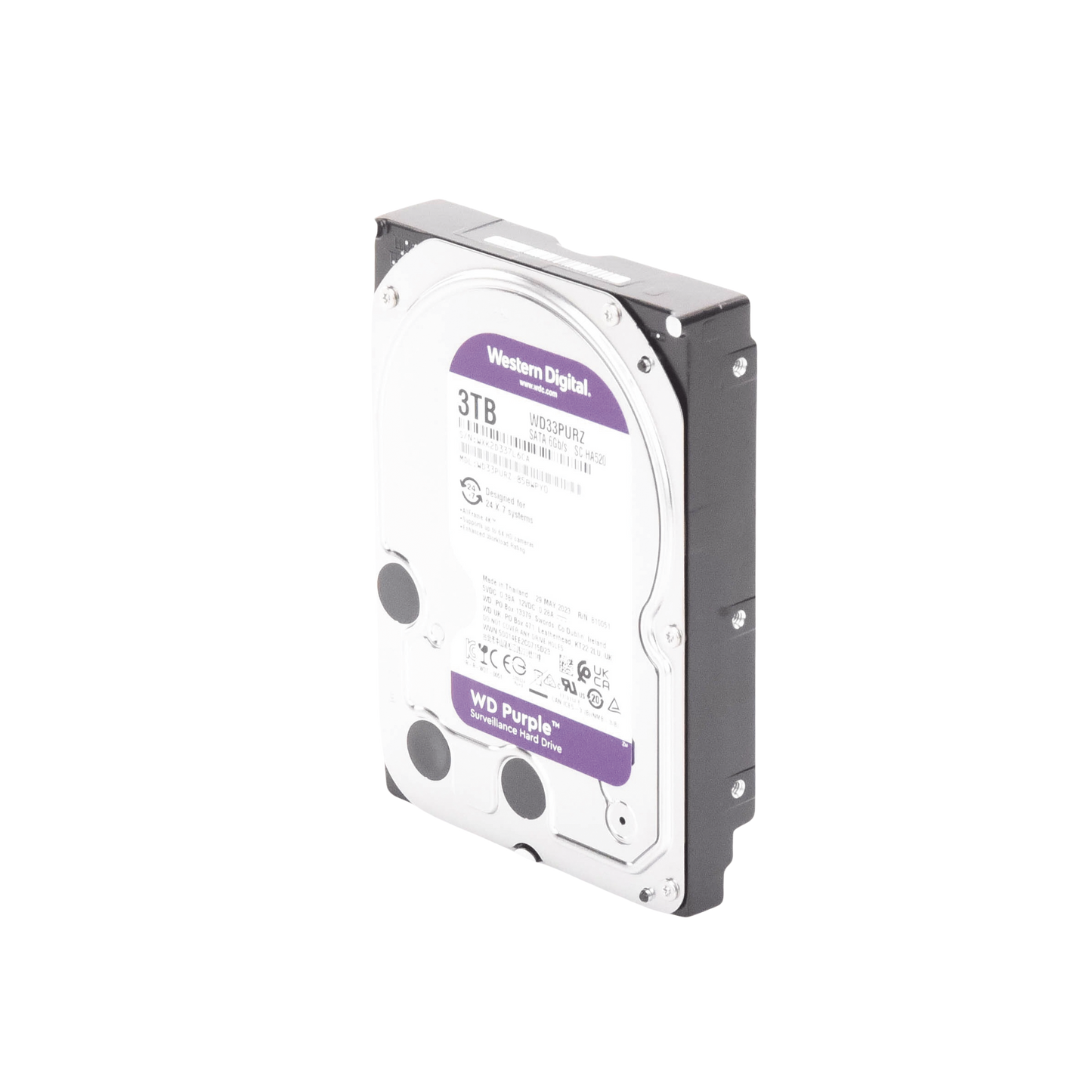 Disco Duro PURPLE de 3TB 3 AÑOS DE GARANTÍA Para Videovigilancia WD33PURZ Western Digital Western Digital (WD) - Imagen 5