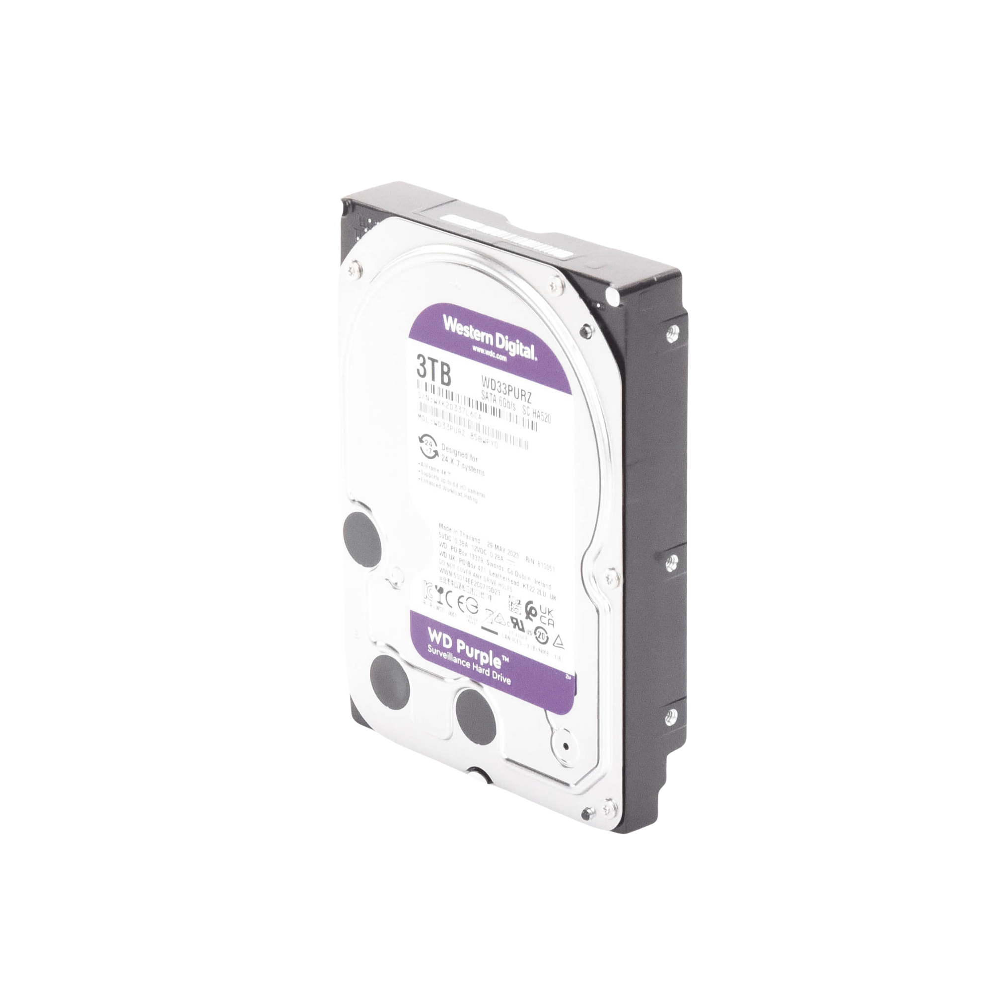 Disco Duro PURPLE de 3TB 3 AÑOS DE GARANTÍA Para Videovigilancia WD33PURZ Western Digital Western Digital (WD) - Imagen 5