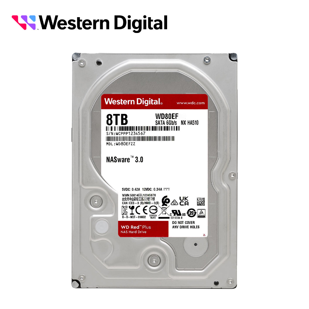 Disco Duro Red de 8TB 5400 RPM Optimizado para NAS Uso 24-7 3 Años de Garantia WD80EFPX Western Digital (WD) - Imagen 2