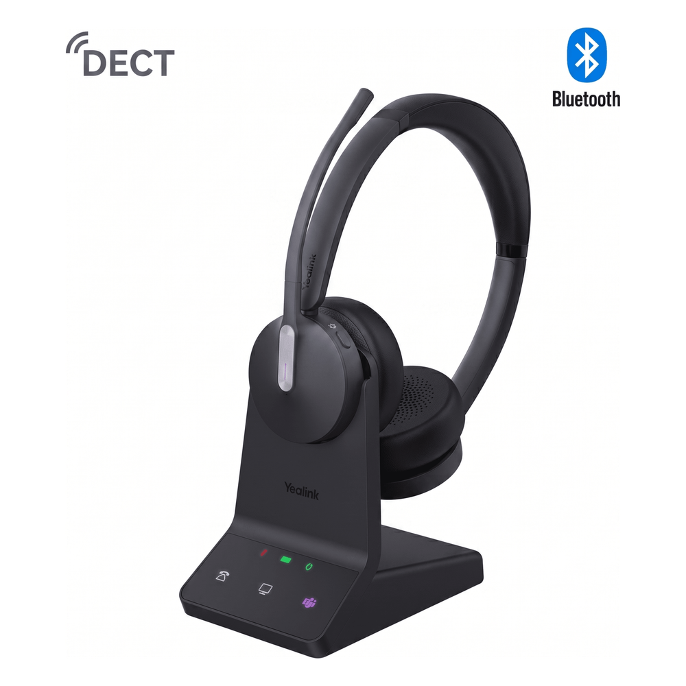 Diadema Inalámbrica WH64 Dual Teams con Micrófono Dual y Acoustic Shield 2.0 para Llamadas Claras en Entornos Ruidosos YEALINK - Imagen 4
