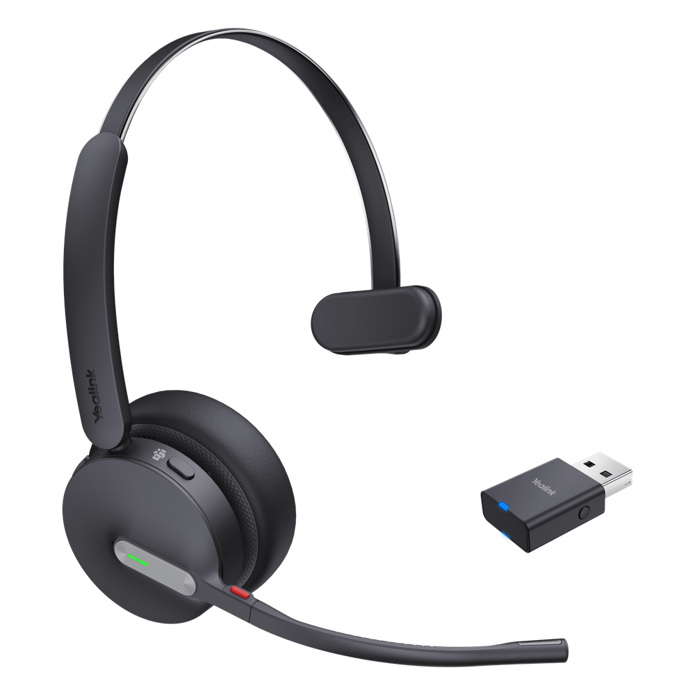 Diadema Inalámbrica / DECT + Bluetooth Híbrido / Mono / Alcance 150 m (492 pies) / 32 h Autonomía / Certificación Teams / Busylight YEALINK - Imagen 2