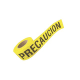 Cinta para barricada "PRECAUCION" de 100 m y ancho de 3 in SYS-137297 - SILYMX