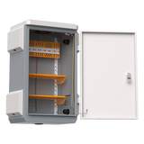 Gabinete Exterior IP55 / Acero SPCC 680 x 480 x 315 mm / Rieles DIN / 4 Placas Laterales / Microswitch WI-TEK - Imagen 3