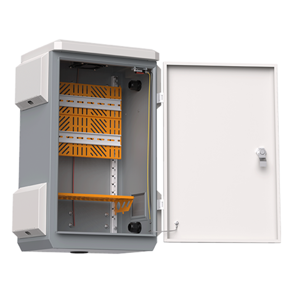 Gabinete Exterior IP55 / Acero SPCC 680 x 480 x 315 mm / Rieles DIN / 4 Placas Laterales / Microswitch WI-TEK - Imagen 7