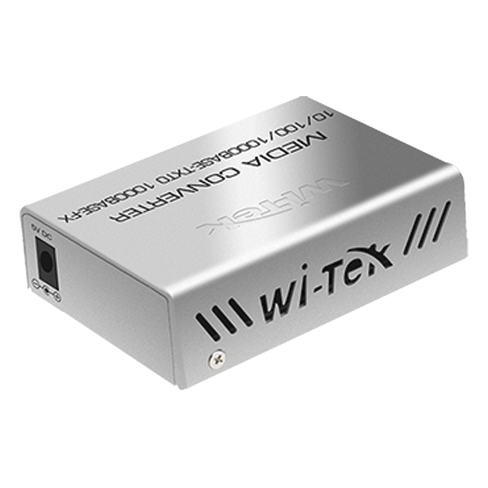 Convertidor de Medios PoE / RJ45 Gigabit 802.3af/at / SFP 1G / Alcance PoE 100 m (328.1 ft) / Fibra 25 km WI-TEK - Imagen 2