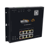 Switches PoEWI - TEKWI-PCES310GF-FSwitch Industrial Administrable 8 Puertos Gigabit PoE++ 145W 2 SFP Cloud Riel DIN WI - TEK WI - PCES310GF - F - SILYMX