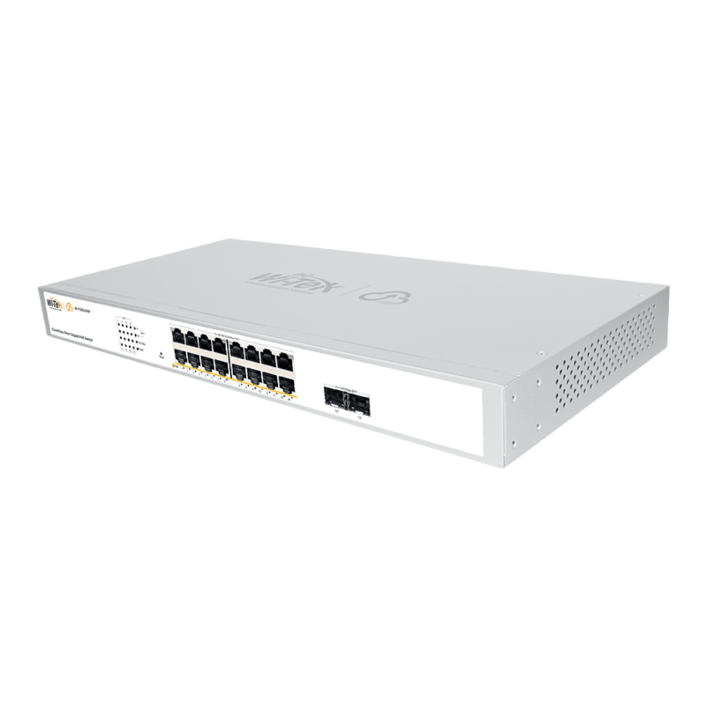 Switches PoEWI - TEKWI-PCES318GFSwitch Administrable 16 Puertos Gigabit PoE+ 240W 2 SFP Cloud WI - TEK WI - PCES318GF - SILYMX