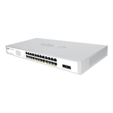 Switches PoEWI - TEKWI-PCES326GFSwitch Administrable 24 Puertos Gigabit PoE+ 370W 2 SFP Cloud WI - TEK WI - PCES326GF - SILYMX