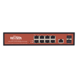 Switch Administrable de 8 puertos Gigabit Ethernet con PoE 802.3 af/at y 24V Pasivo + 2 SFP Gigabit, 150 W WI-TEK - Imagen 2
