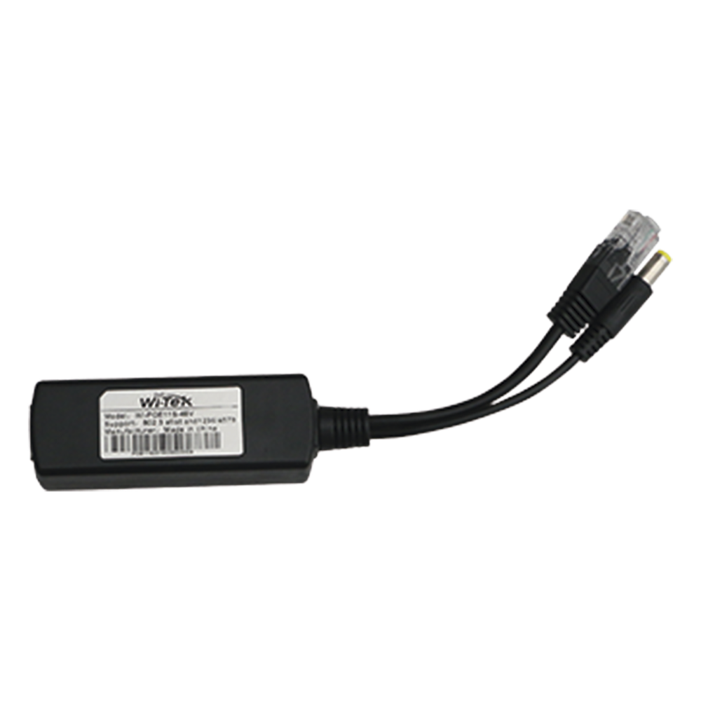 Splitter PoE IN 802.3 af/at Se Puede Energizar Hasta con 30W Salida de 12 Vcc Instalación es Escritorio (superficie plana) Idea para cámas IP SIN PoE (CCTV) WI-TEK - Imagen 2