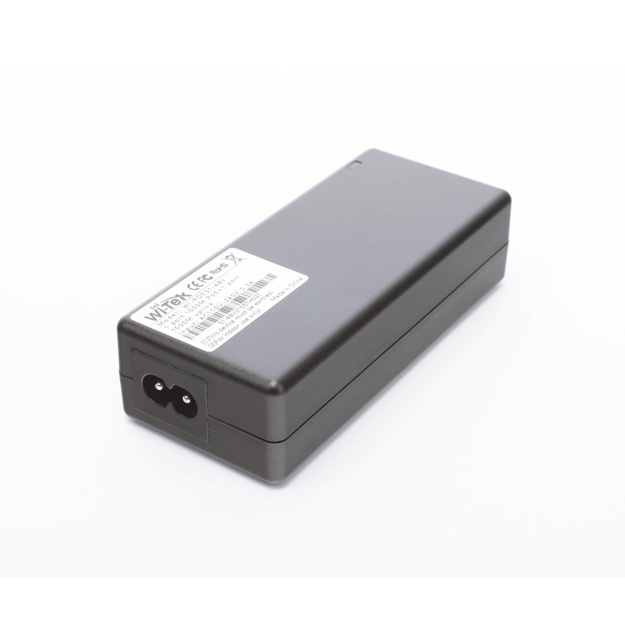 Inyector PoE Gigabit / 30W 802.3af/at / 48V / Alcance 100 m (328 ft) / Plug and Play / CCTV WI-TEK - Imagen 4