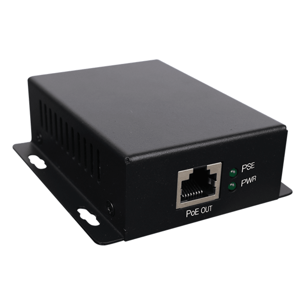 Inyector PoE Industrial / Entrada 9-42 Vcc / Salida 48V PoE 802.3af/at / Dual RJ45 10/100/1000 Mbps / Rango -20℃ a 70℃ WI-TEK - Imagen 2