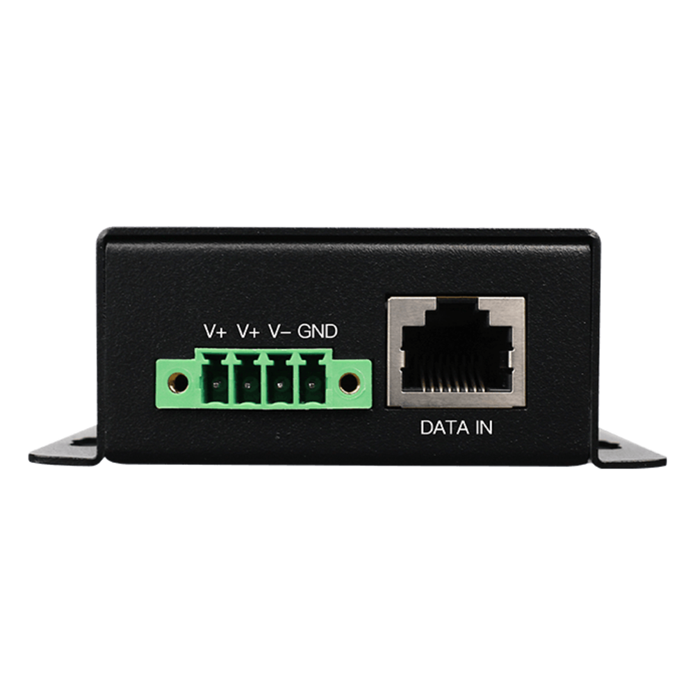 Inyector PoE Industrial / Entrada 9-42 Vcc / Salida 48V PoE 802.3af/at / Dual RJ45 10/100/1000 Mbps / Rango -20℃ a 70℃ WI-TEK - Imagen 3