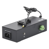 Inyector PoE industrial / Con UPS No-Break / Cuenta con 2 Puertos Gigabit (1 PoE 24/48V pasivo) / Salida DC 12V WI-TEK - Imagen 1