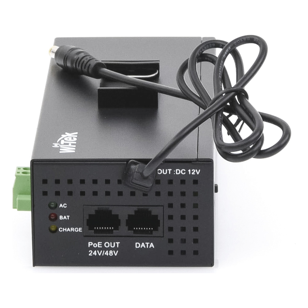 Inyector PoE industrial / Con UPS No-Break / Cuenta con 2 Puertos Gigabit (1 PoE 24/48V pasivo) / Salida DC 12V WI-TEK - Imagen 2