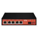 Controlador Solar de 15A con Switch PoE 1 Puertos Gigabit PoE 802.3 bt 2 Puertos PoE 802.3 af/at 2 Puertos PoE Pasivo 24/48 Vcc 1 Puerto SFP No administrable WI-PS306GF-UPS-15A WI-TEK - Imagen 1