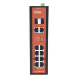 Switch Industrial PoE++ y pasivo de 24V, no administrable con 8 puertos Gigabit + 2 SFP combo WI-TEK - Imagen 2