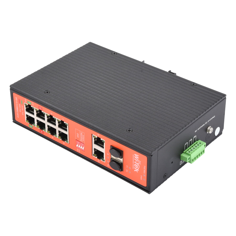 Switch Industrial PoE++ y pasivo de 24V, no administrable con 8 puertos Gigabit + 2 SFP combo WI-TEK - Imagen 4