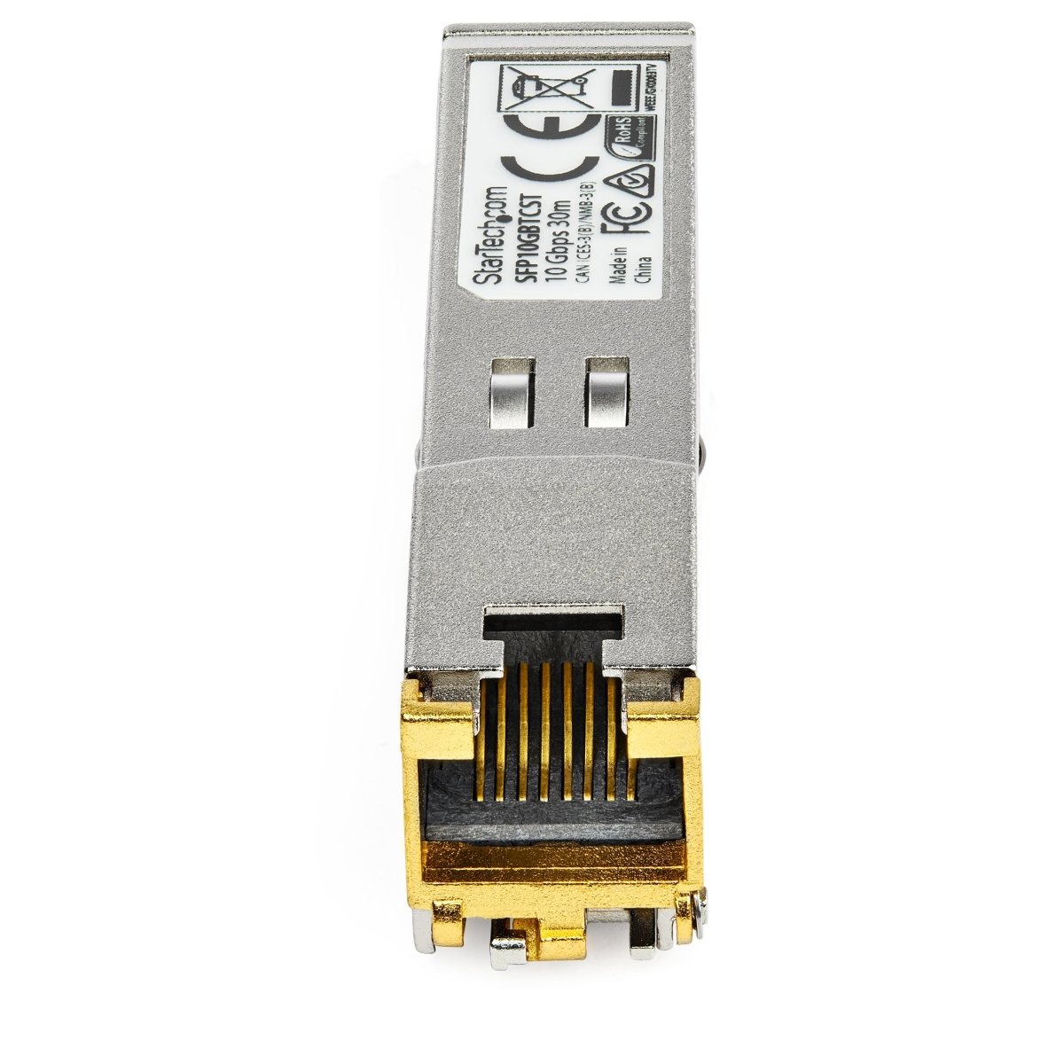 Módulo Transceptor Gbic Startech SFP+ 10GBASE-T 10.000 Mbit/s 30m Compatible con Cisco SFP10GBTCST - SILYMX