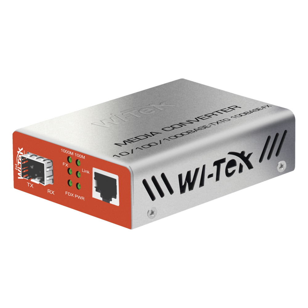 Convertidor de Medios RJ45 100/1000 Mbps + SFP 1000 Mbps WI-TEK - Imagen 2