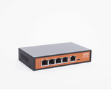 Switches PoEWI - TEKWIPE51GExtensor PoE 4 Puertos Gigabit 802.3af/at Entrada 90W Alcance 250m No Administrable WI - TEK WIPE51G - SILYMX
