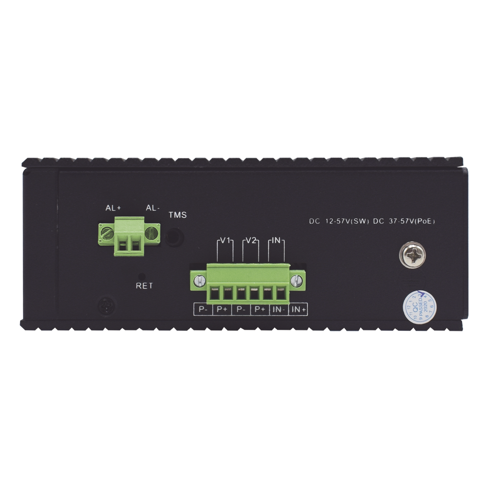 Switch Industrial Administrable PoE / 8 Puertos / PoE Mixto 24V/48V / 802.3bt 60W / -40°C a 80°C / DIN Rail WI-TEK - Imagen 2