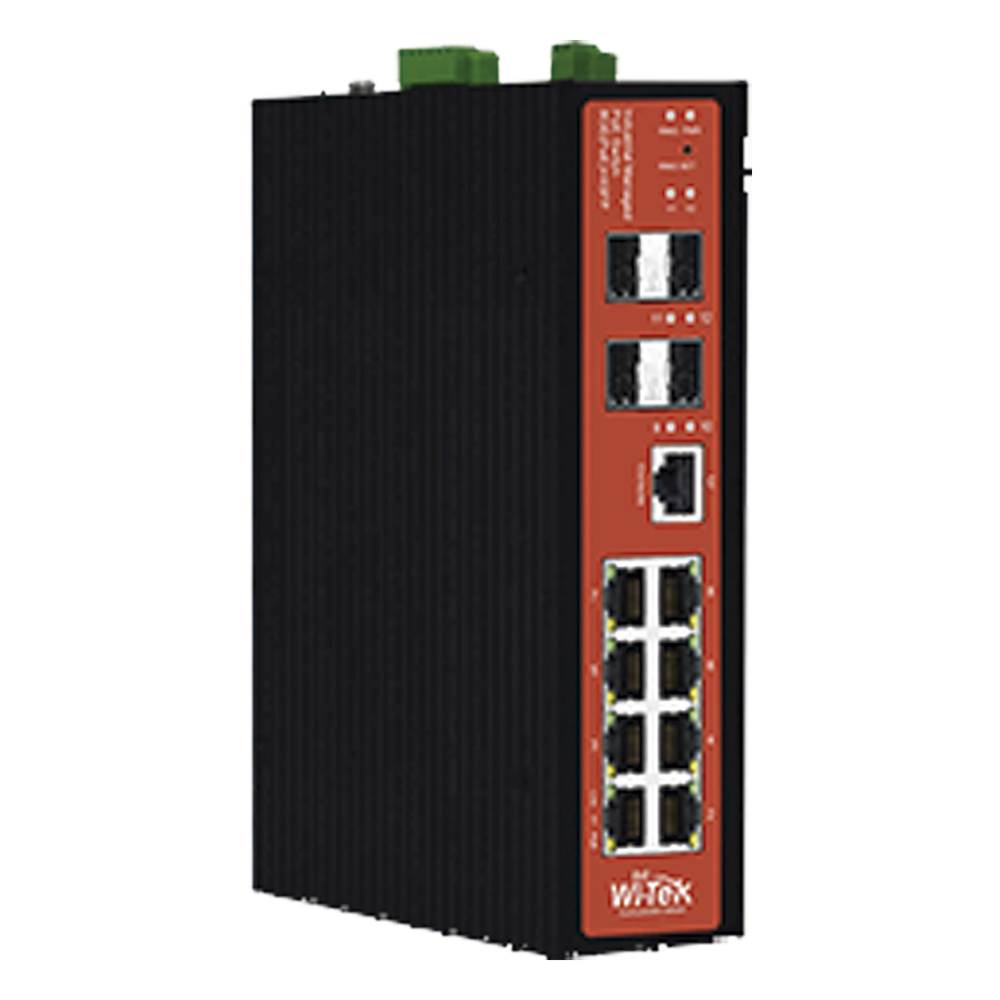 Switch Industrial Administrable PoE / 8 Puertos / PoE Mixto 24V/48V / 802.3bt 60W / -40°C a 80°C / DIN Rail WI-TEK - Imagen 4