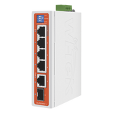 Switch Industrial PoE / 4 Puertos Fast Ethernet / 2 Uplink Gigabit / Alcance 250 m / Protección 6 kV WI-TEK - Imagen 2