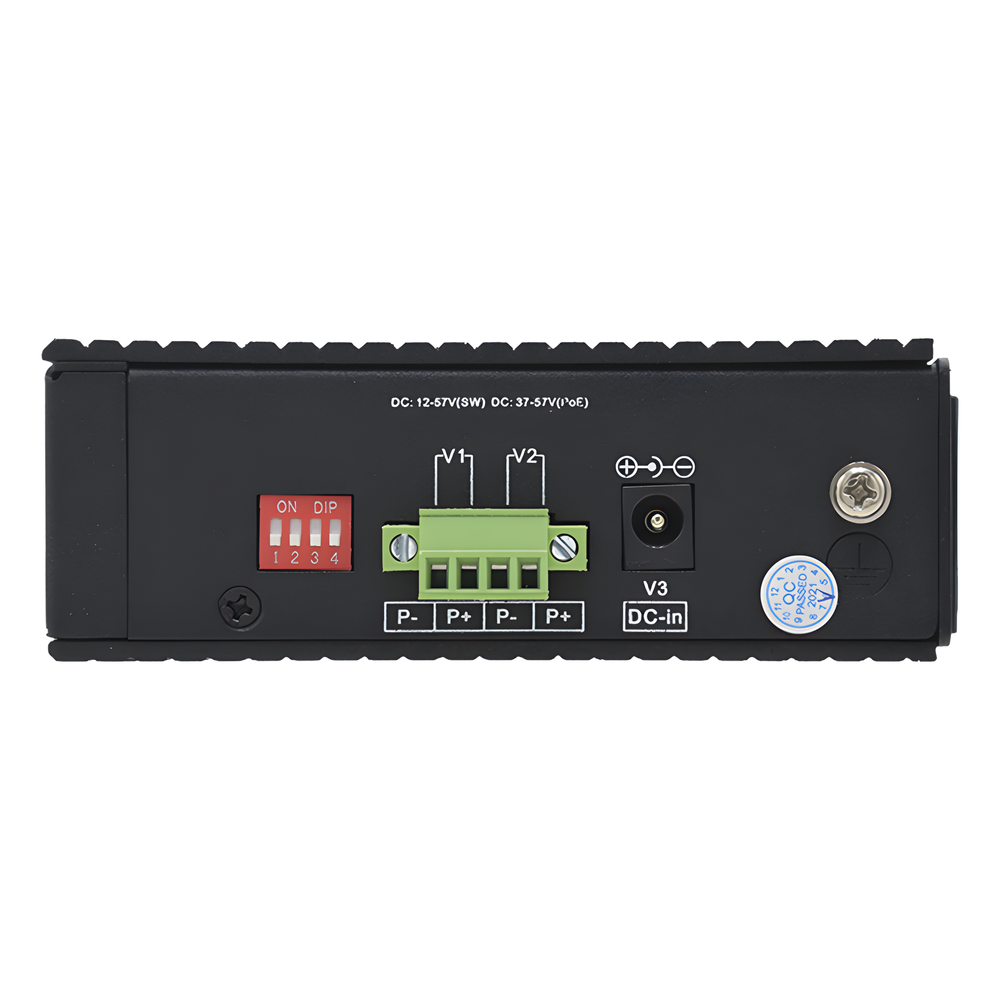 Switch Industrial PoE / 4 Puertos Fast Ethernet 802.3af/at / 2 Puertos Uplink Gigabit / PoE Extendido 250 m / Rango -30°C a 65°C WI-TEK - Imagen 5