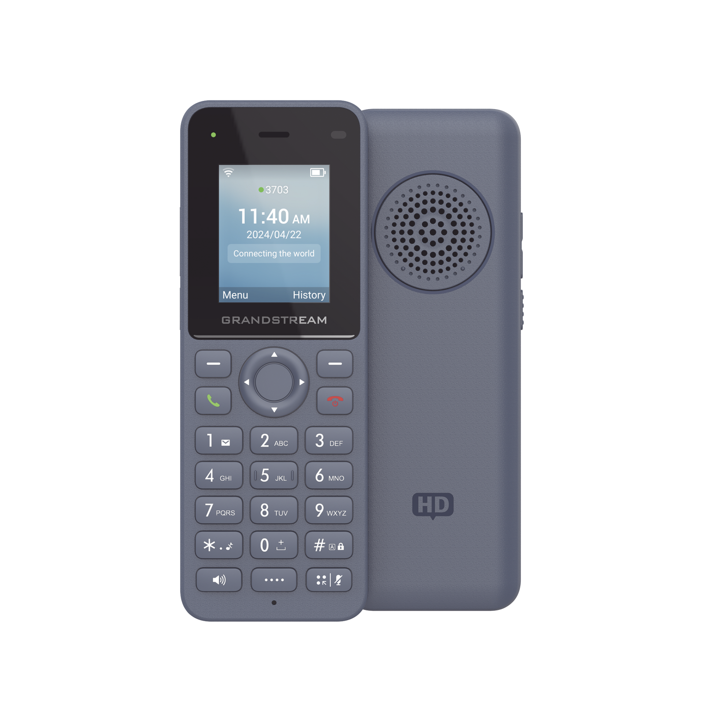 Teléfono IP inalámbrico Wi-Fi, portátil, 2 líneas, 2 cuentas SIP, Voz HD, Bluetooth, Puerto USB tipo C GRANDSTREAM - Imagen 2