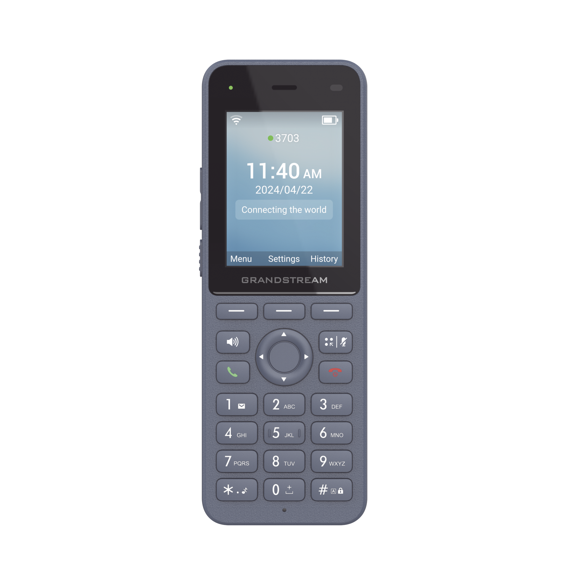 Teléfono IP inalámbrico Wi-Fi, Portátil, 3 cuentas SIP, 3 líneas, Voz HD, Bluetooth integrado, Puerto USB tipo C GRANDSTREAM - Imagen 3