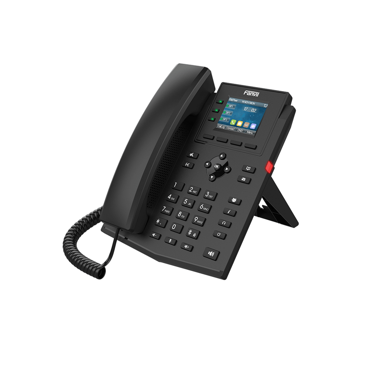 Teléfonos IPFANVILX303-2WTeléfono IP Empresarial 4 Líneas SIP Pantalla LCD 2.4" PoE Conferencia 6 Vías Fanvil X303 - 2W - SILYMX