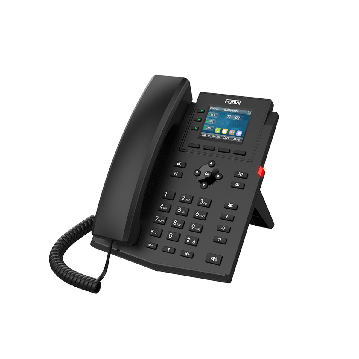 Teléfonos IPFANVILX303-2WTeléfono IP Empresarial 4 Líneas SIP Pantalla LCD 2.4" PoE Conferencia 6 Vías Fanvil X303 - 2W - SILYMX