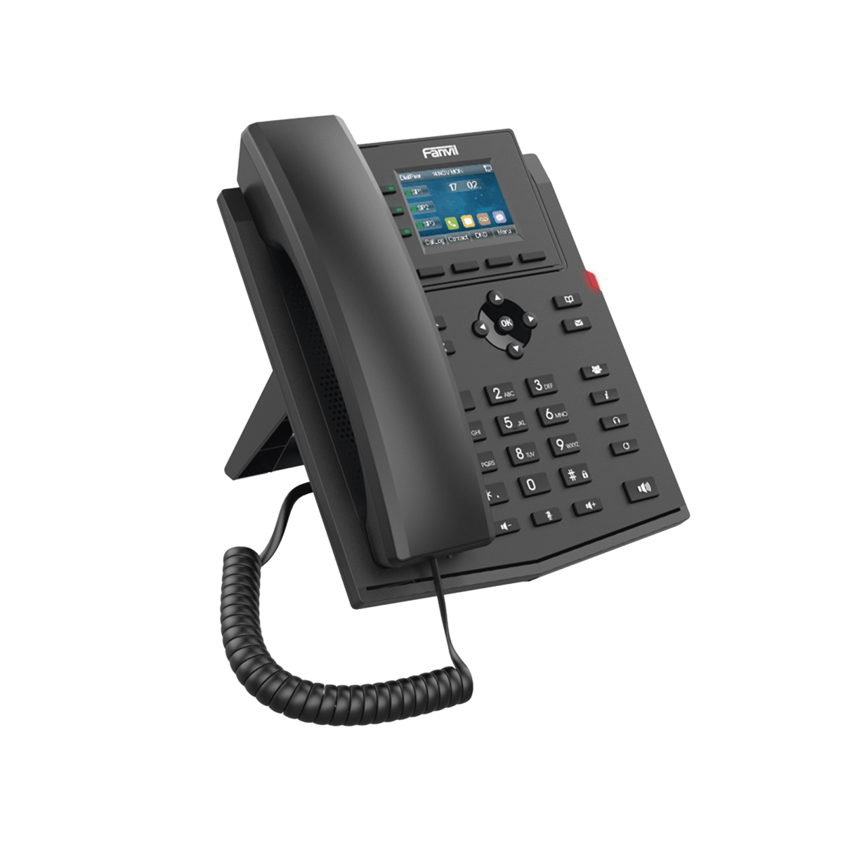 Teléfonos IPFANVILX303PTeléfono IP Empresarial 4 Líneas SIP Pantalla Color 2.4" PoE Conferencia Opus Fanvil X303P - SILYMX