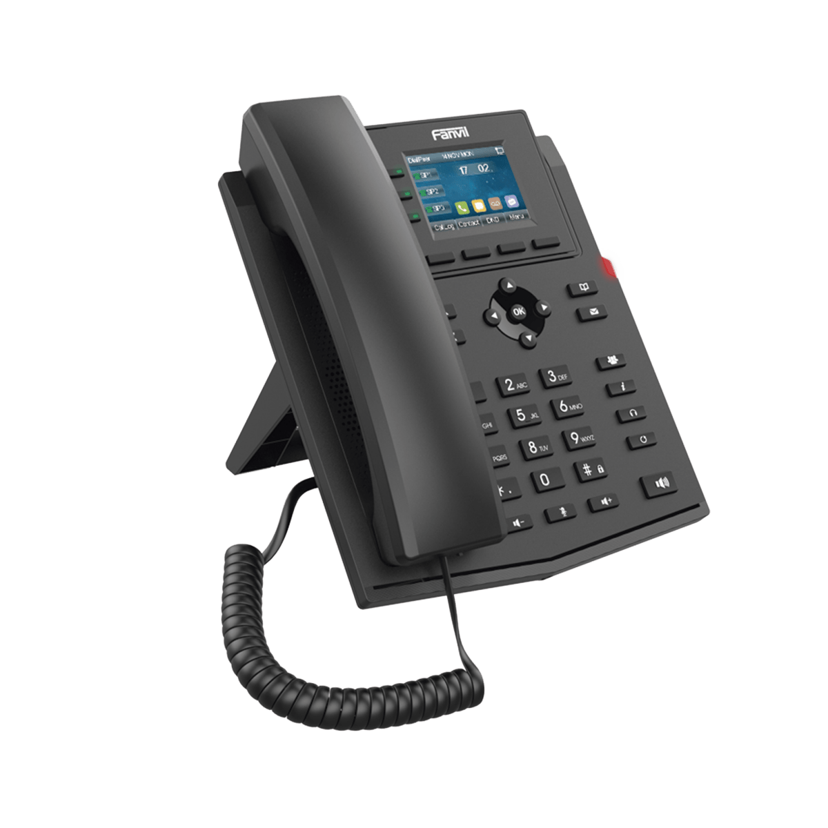 Teléfonos IPFANVILX303WTeléfono IP Wi - Fi 4 Líneas SIP Pantalla Color 2.4" Opus PoE Conferencia 3 Vías Fanvil X303W - SILYMX