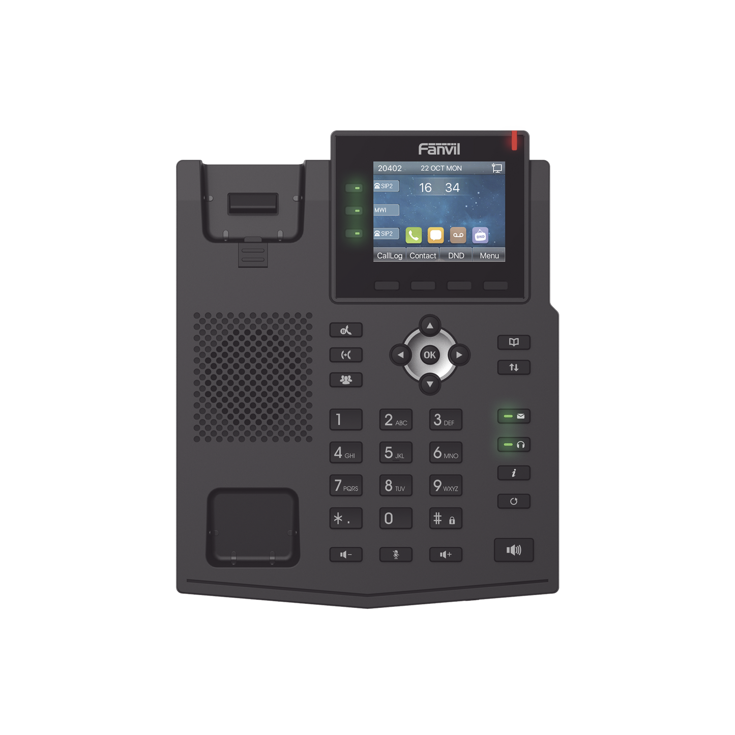 Teléfono IP Empresarial 6 Líneas SIP Pantalla Color 2.8 Pulgadas Puertos Gigabit PoE Conferencia de 3 Vías FANVIL - Imagen 1