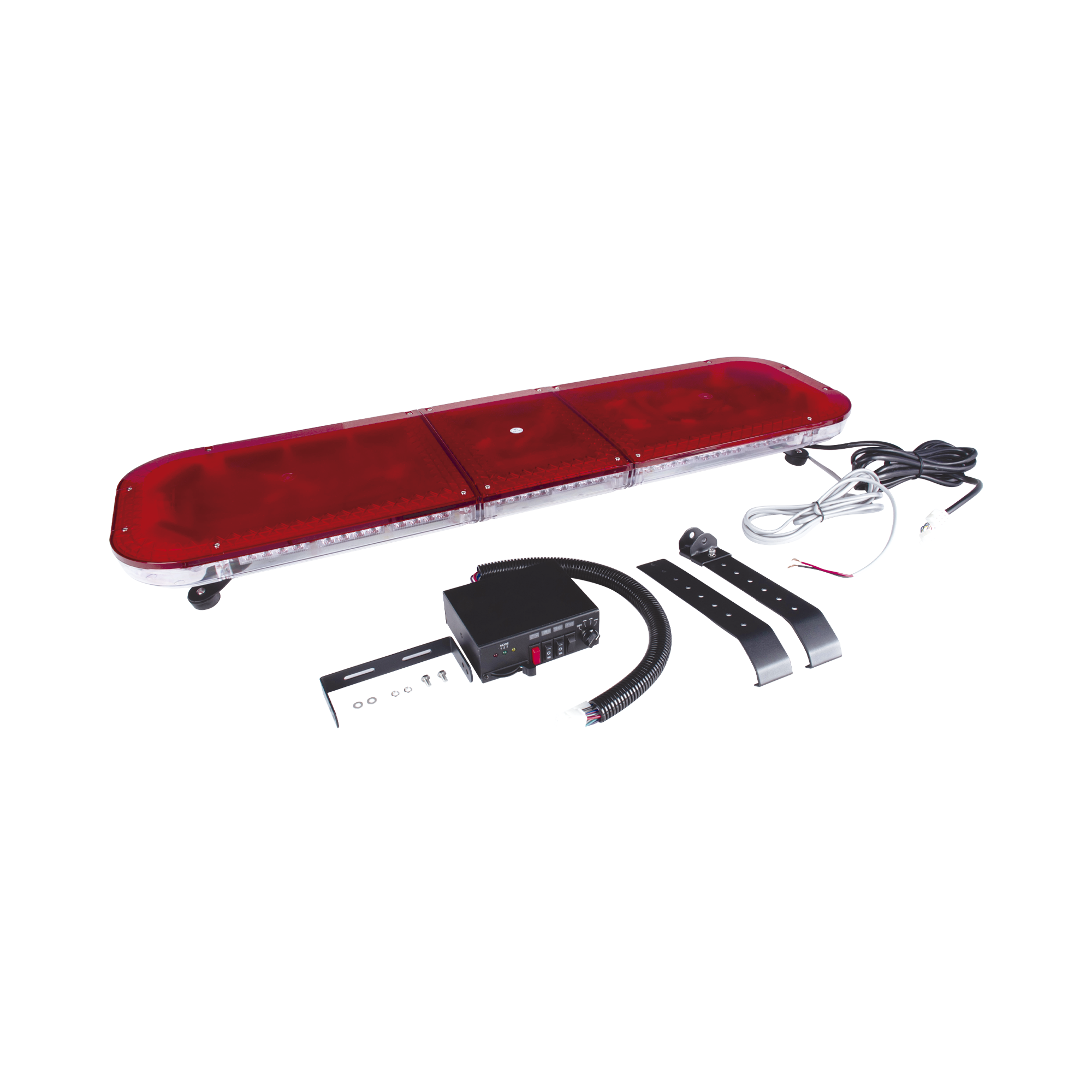 Barra de luces LED de 47" con 86 LED de alta potencia, color rojo, ideal para equipar ambulancias y unidades de bomberos EPCOM INDUSTRIAL SIGNALING - Imagen 5